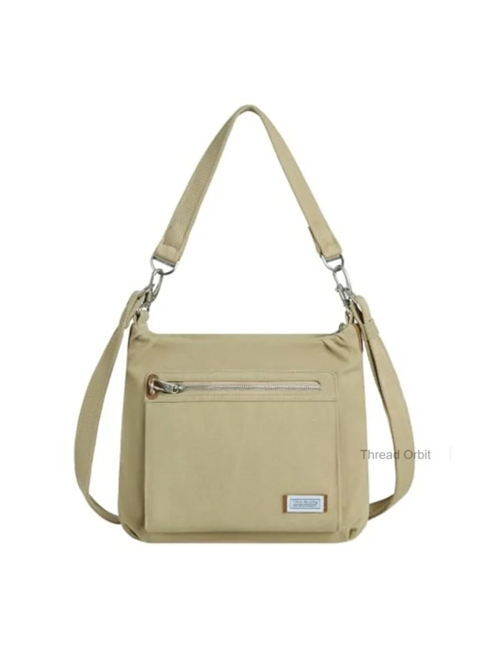 Anti-Theft Heritage Hobo Bag with RFID Protection and Locking Zippers